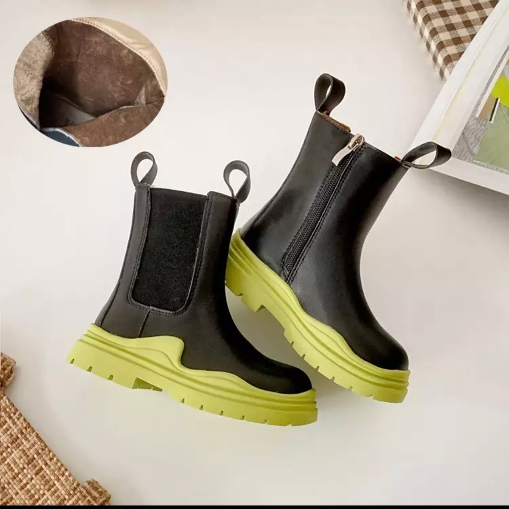Two Tone Riding Boots - Picture 4 of 4